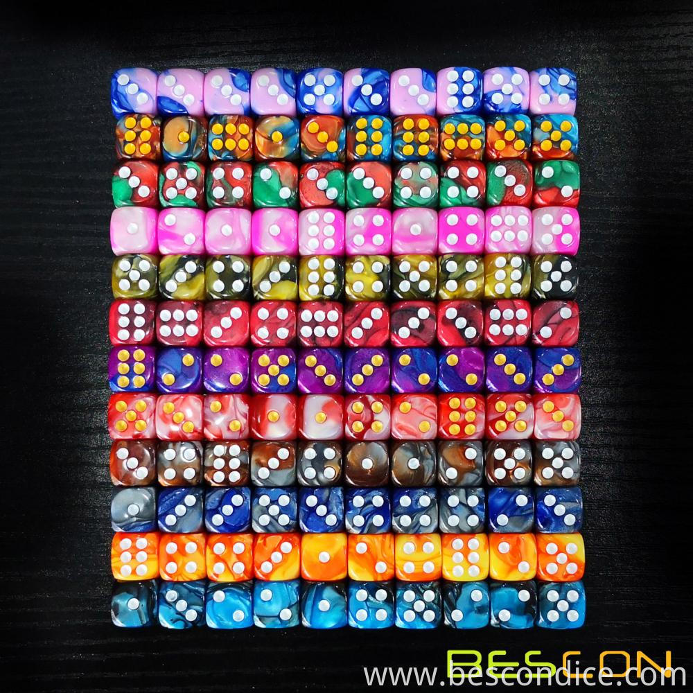 Two Tone 12mm Dice Counters D6 2